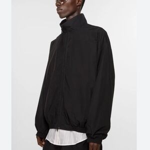 Ermenegildo Zegna Z Sport Windbreaker jacket Microlite Foiled Hoodie Black XXL
